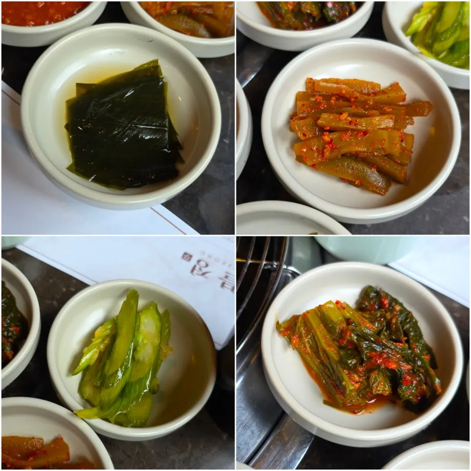 고기와 곁들이는 마블정 반찬들