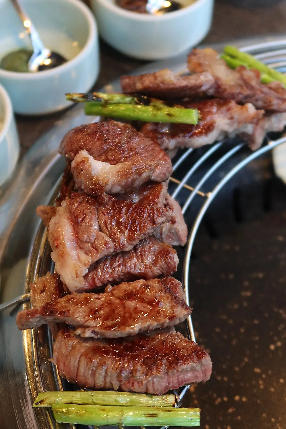 Perfectly grilled premium Korean beef sirloin