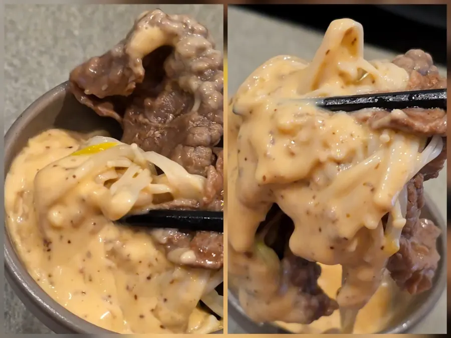 Beef with sesame dressing