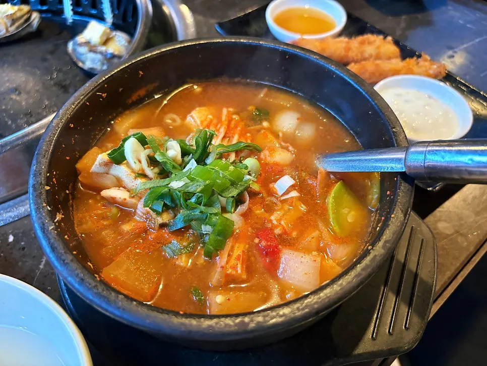 Hanwoo course meal dishes
