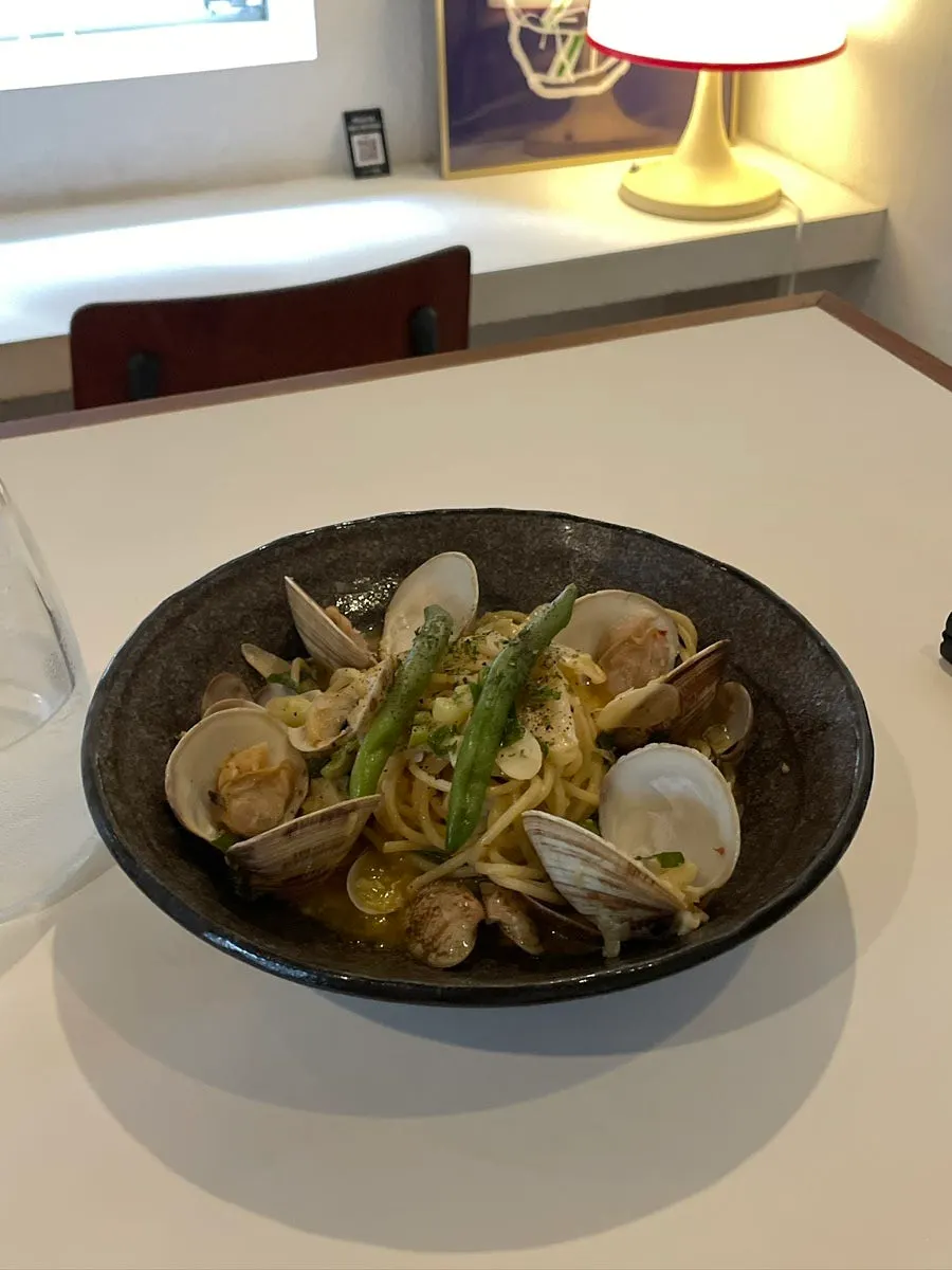 Huirit vongole pasta