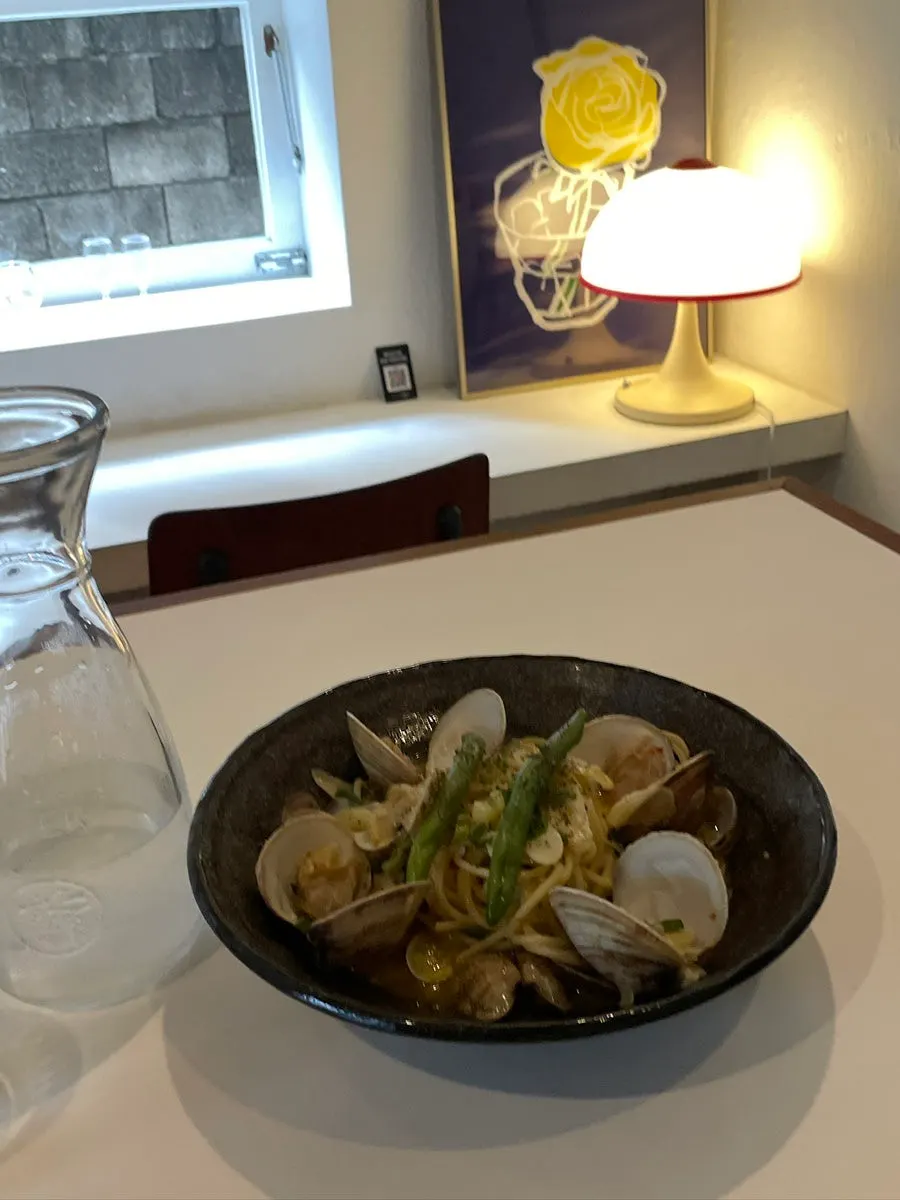 Vongole pasta with venus clams and Manila clams
