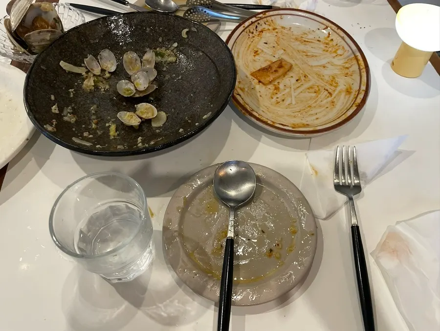Vongole pasta meal
