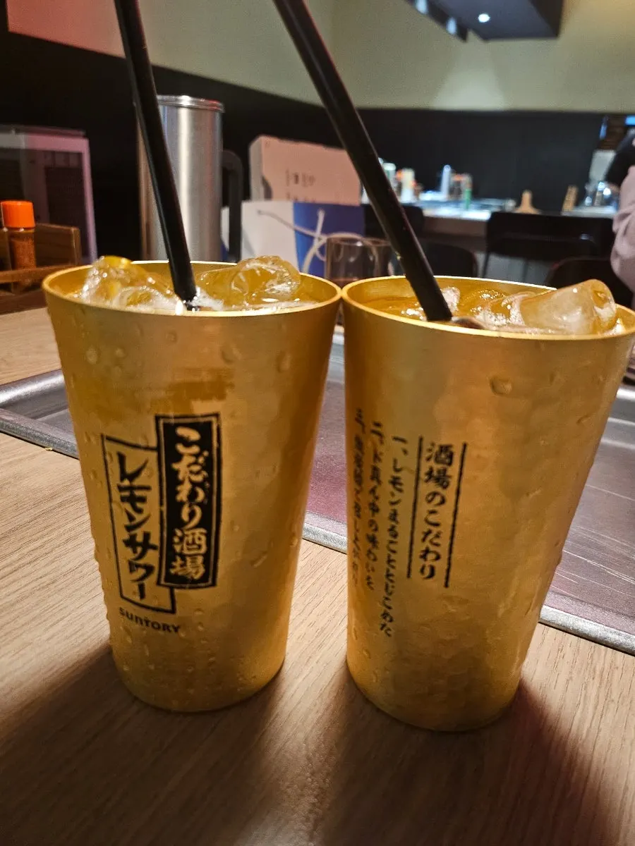시그니처 2인세트와 레몬사와 주문