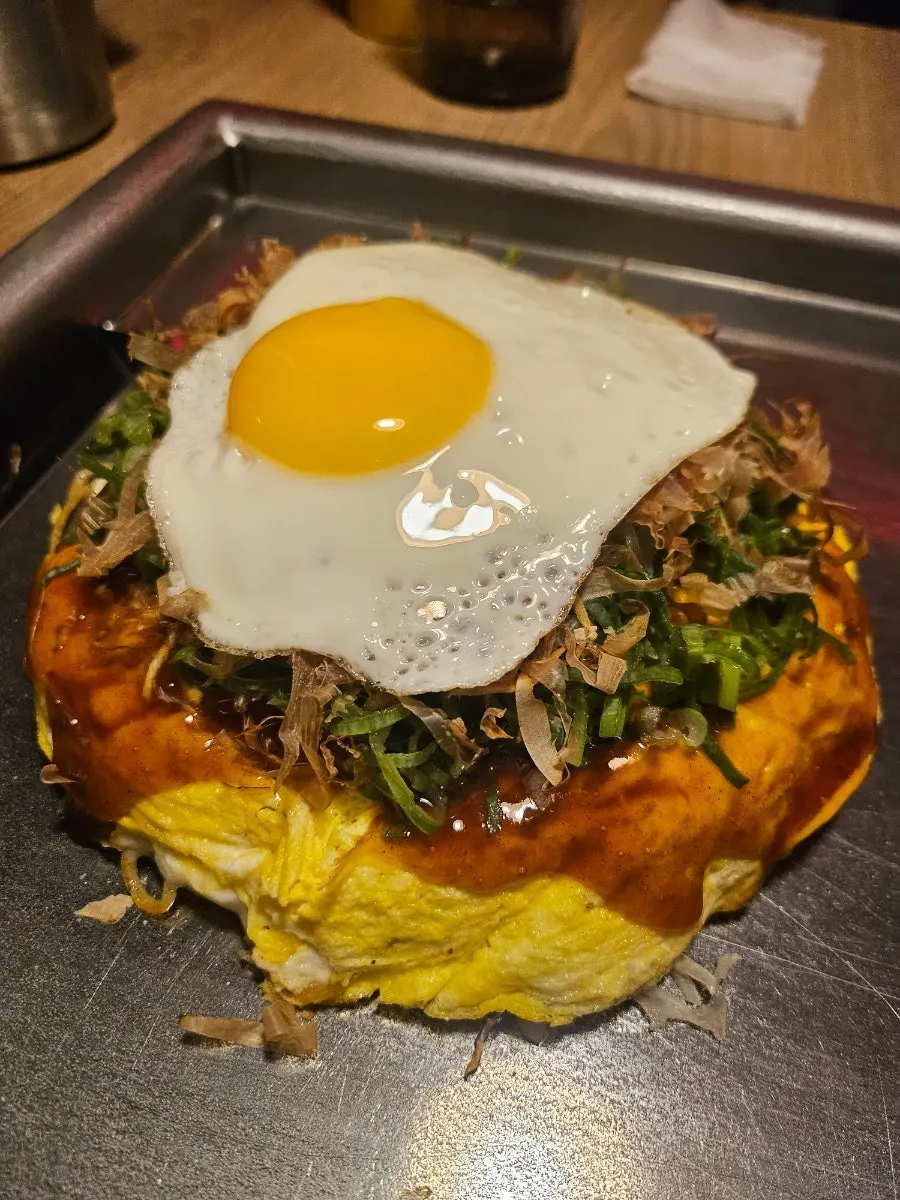 철판 위 토오가라시 야끼소바