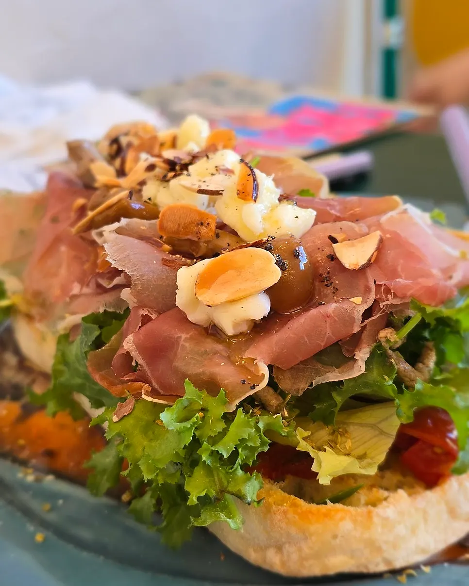 Truffle Parma panini with added nuts