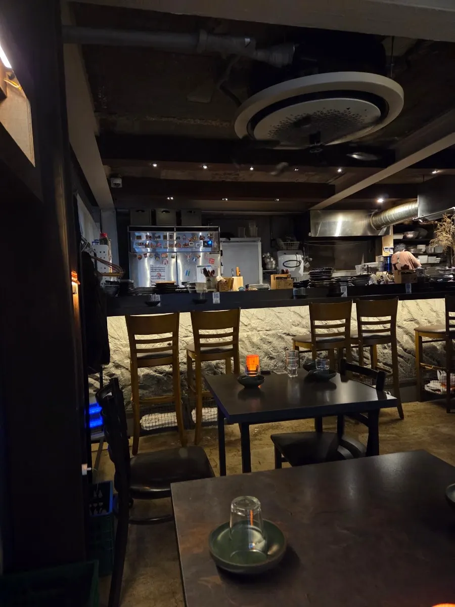 Calm restaurant interior