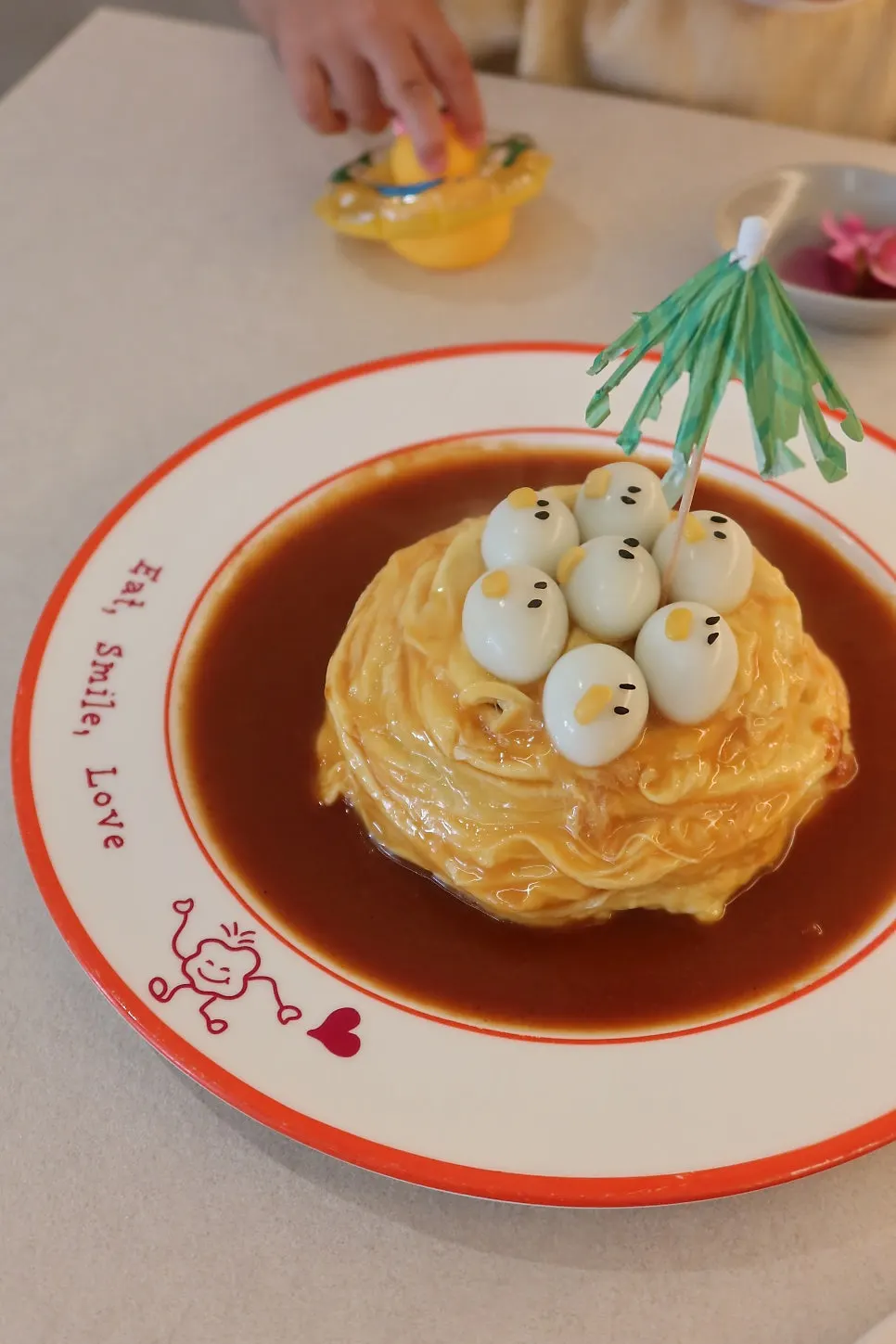 Cute rubber duck tableware
