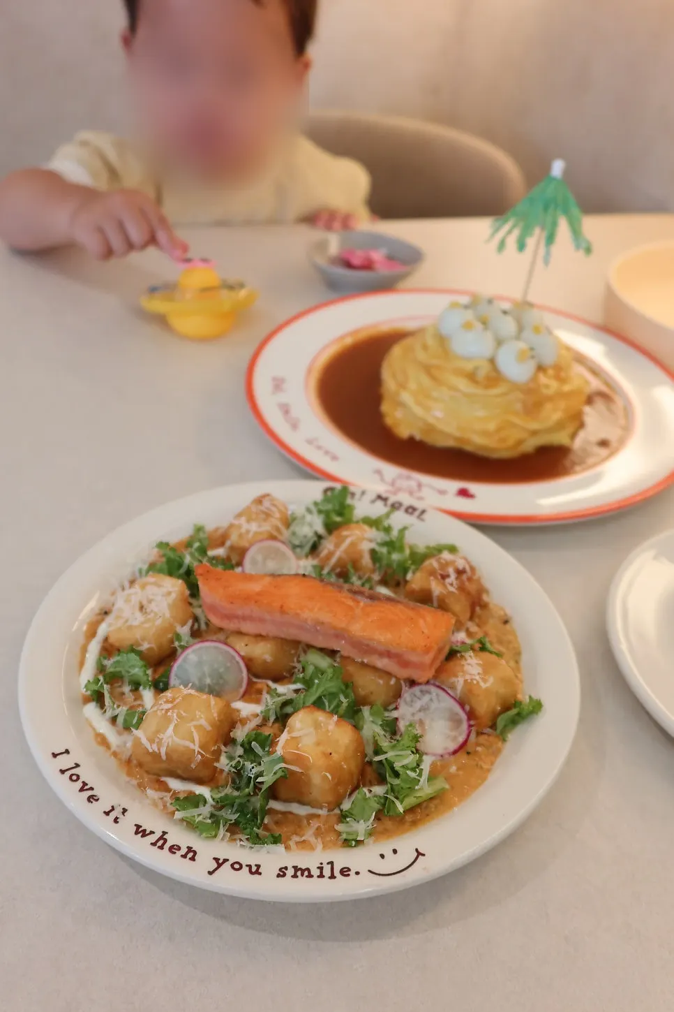Rubber duck omurice menu