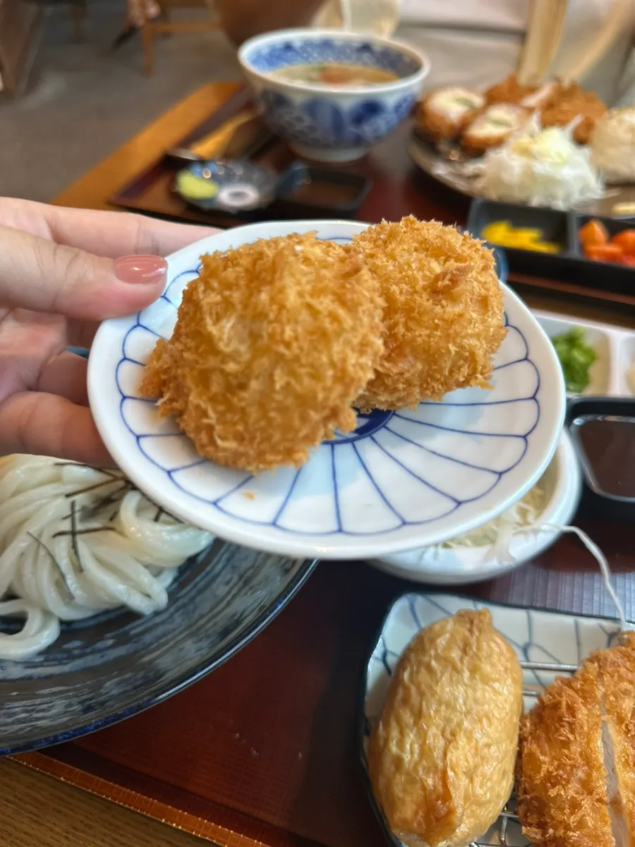 Sweet potato cheese croquette side dish