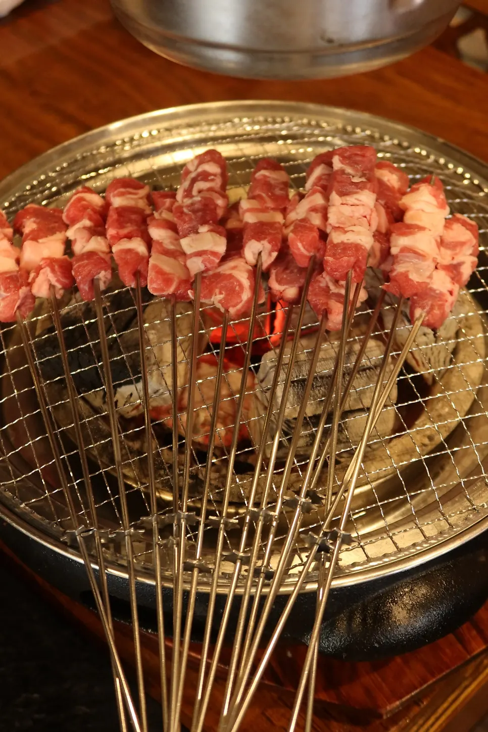 생 냉장 어린양 양꼬치 클로즈업