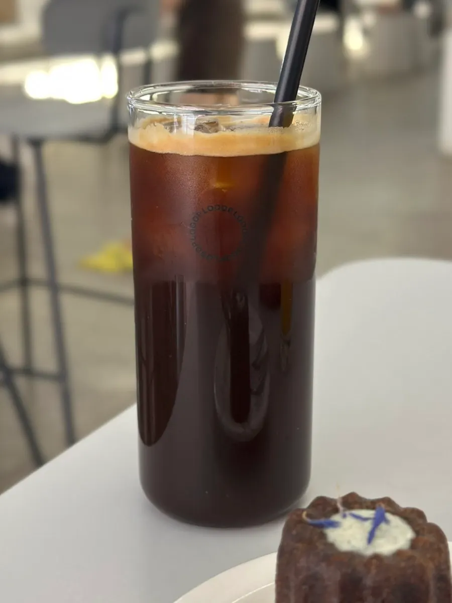 A cup of strong iced americano