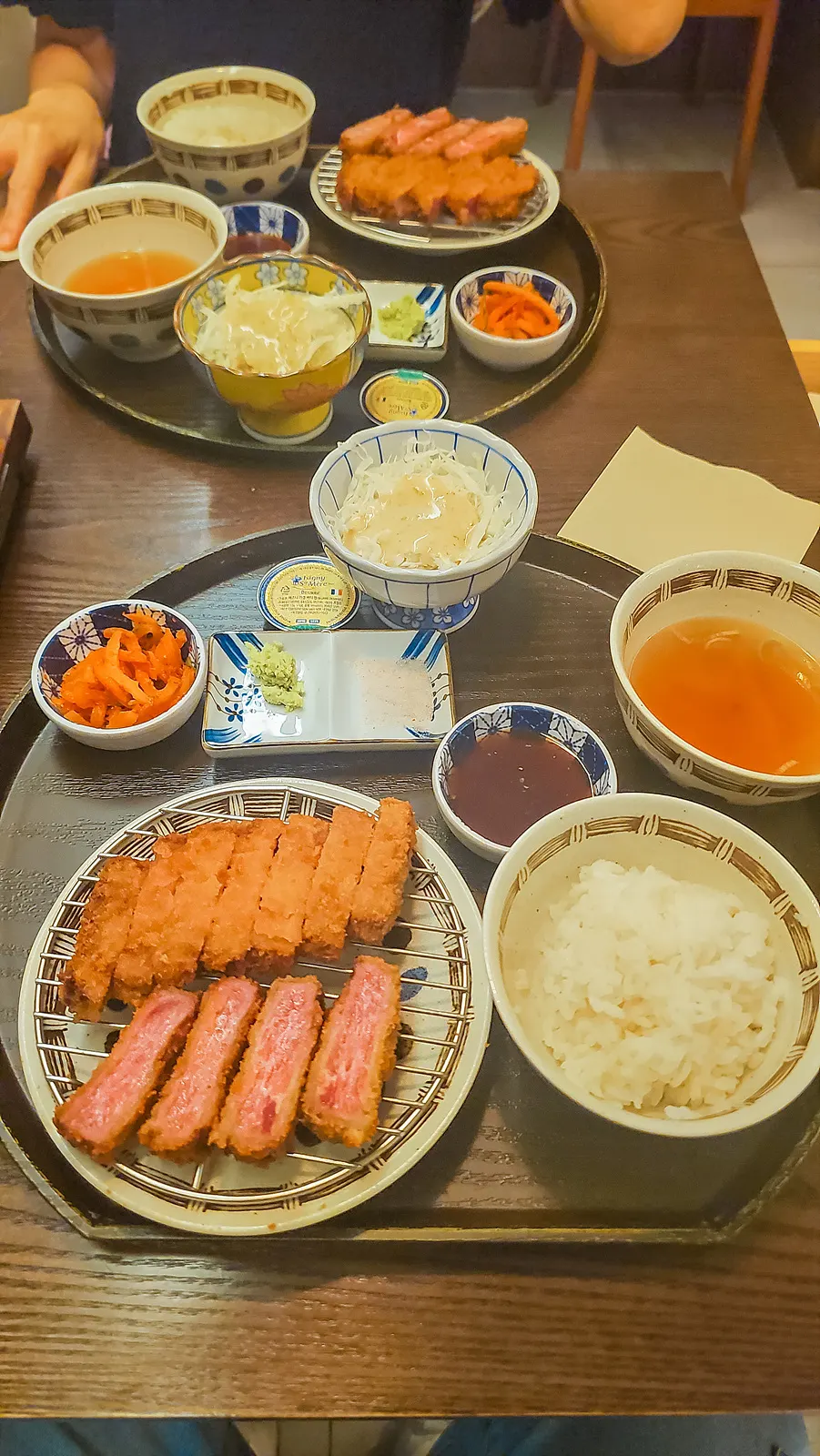 채끝과 안심 규카츠 주문 메뉴