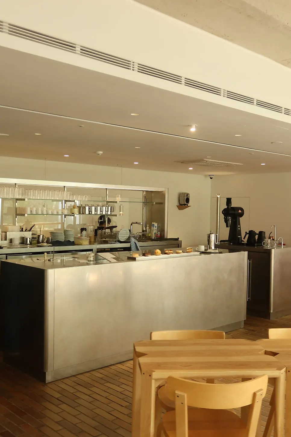 Route through the building where T Coffee is located