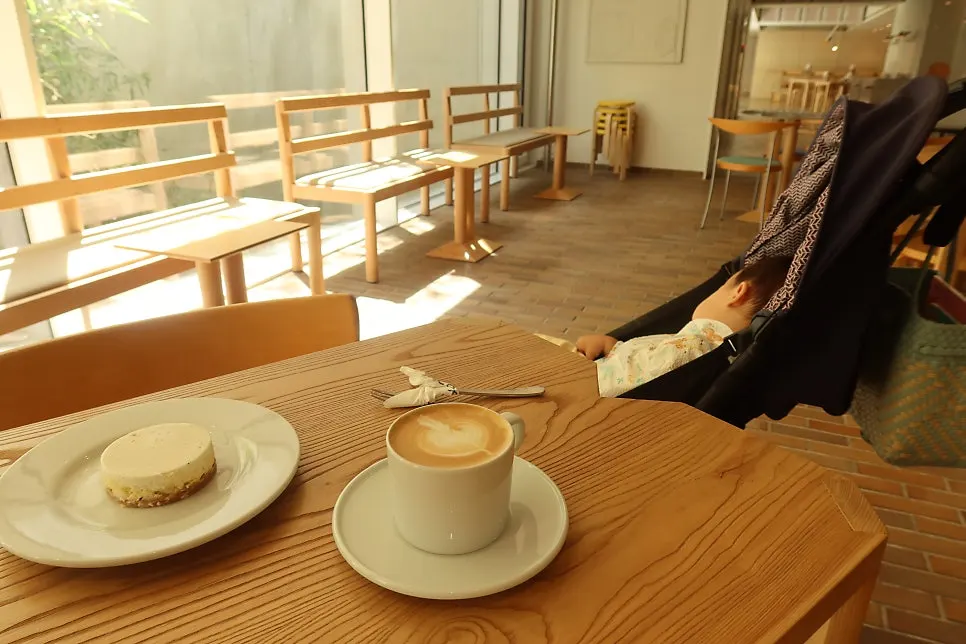Coffee and dessert enjoyed during a quiet moment