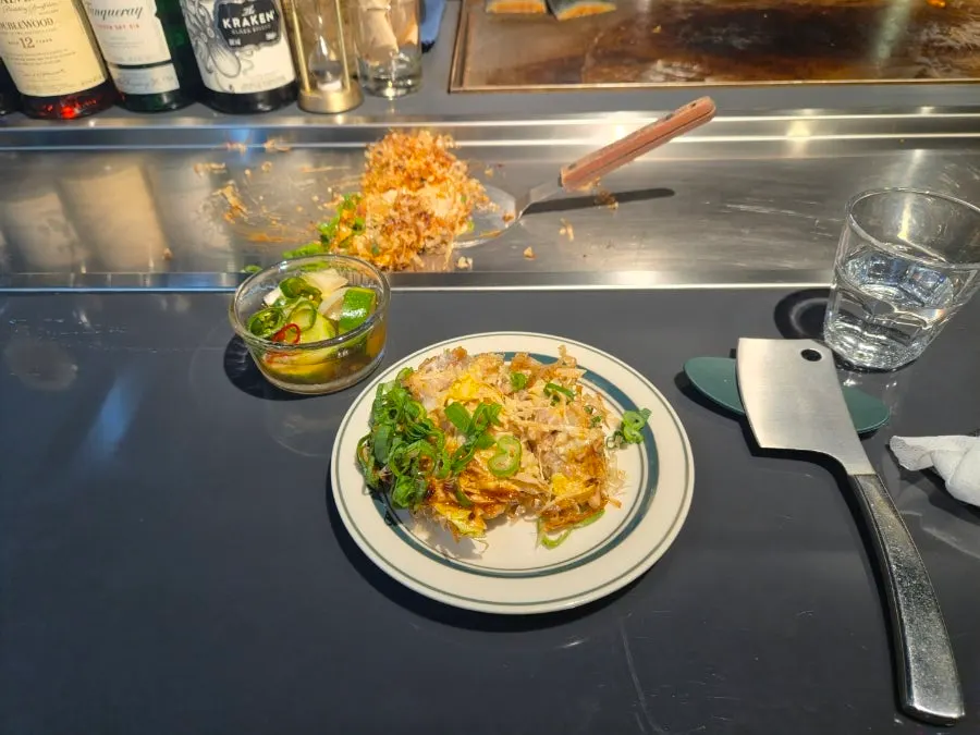 Okonomiyaki that pairs well with beer