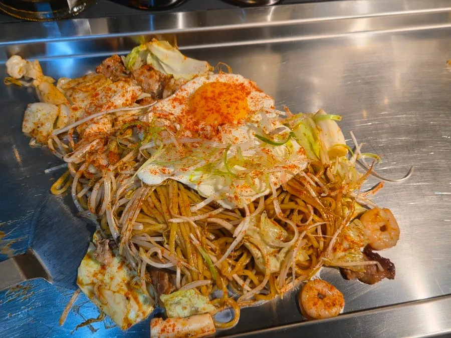 Ordered spicy Karai Yakisoba