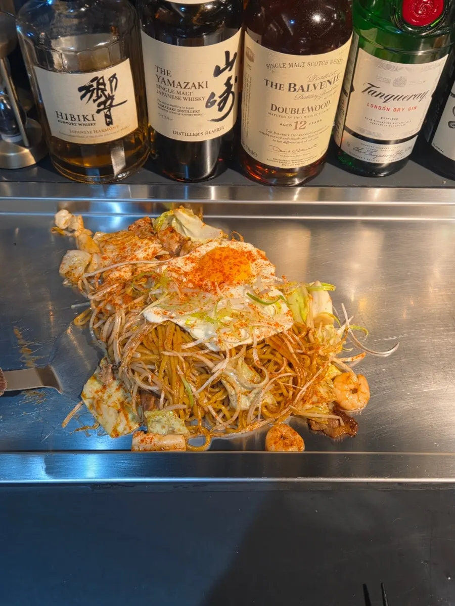 Okonomiyaki and Karai Yakisoba
