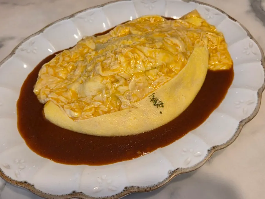 Darak Omelet Rice and Corn Gnocchi order