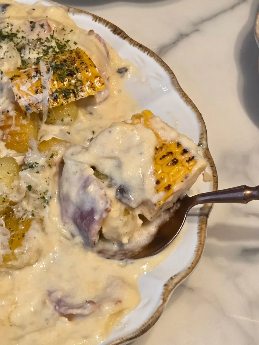 Sweet and nutty Corn Gnocchi