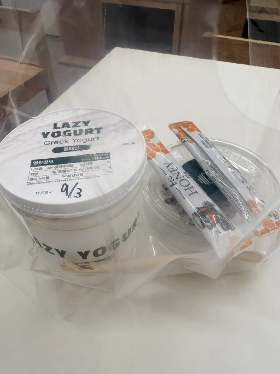 Insulated packaging package from Lazy Yogurt