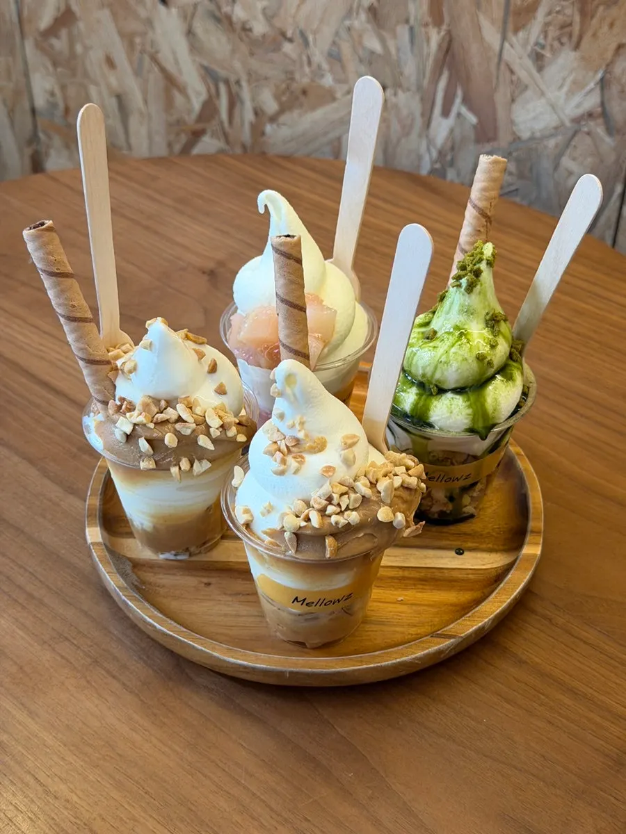 Helado de aspecto tierno