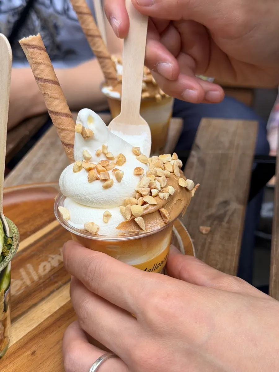 Postre disfrutado en un día caluroso en Seongsu