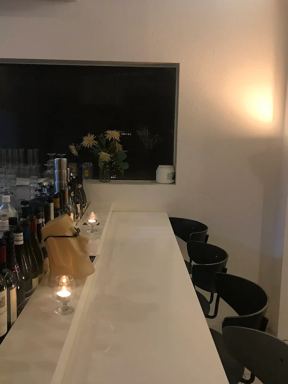 A warmly lit corner of Huirit's interior