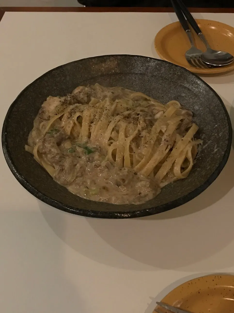 Huirit's white bulgogi fettuccine