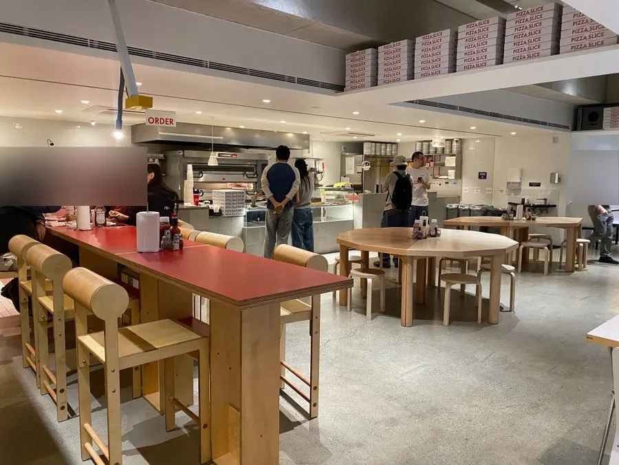 Interior of the basement shop