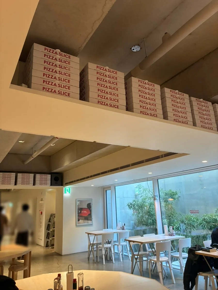 Customers inside the shop past 2pm