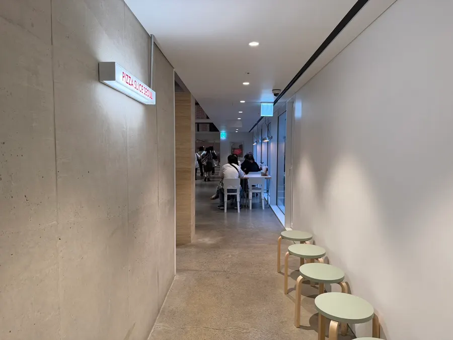 View toward the restroom near the entrance