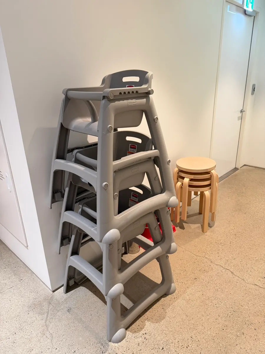Extra chairs and a baby chair
