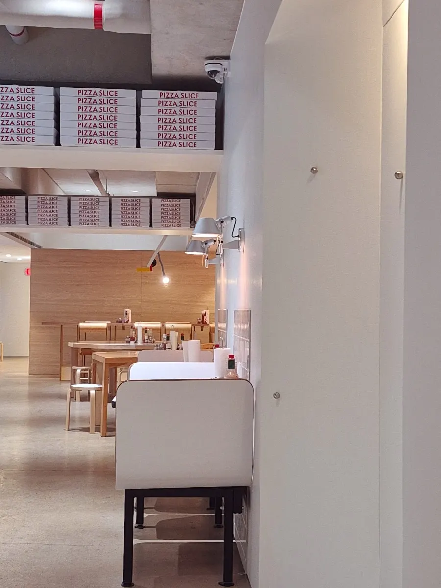 Cozy atmosphere of the shop's interior lighting
