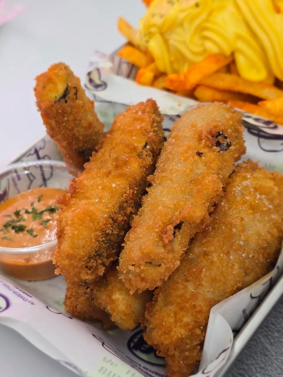 Side dishes ordered with burgers