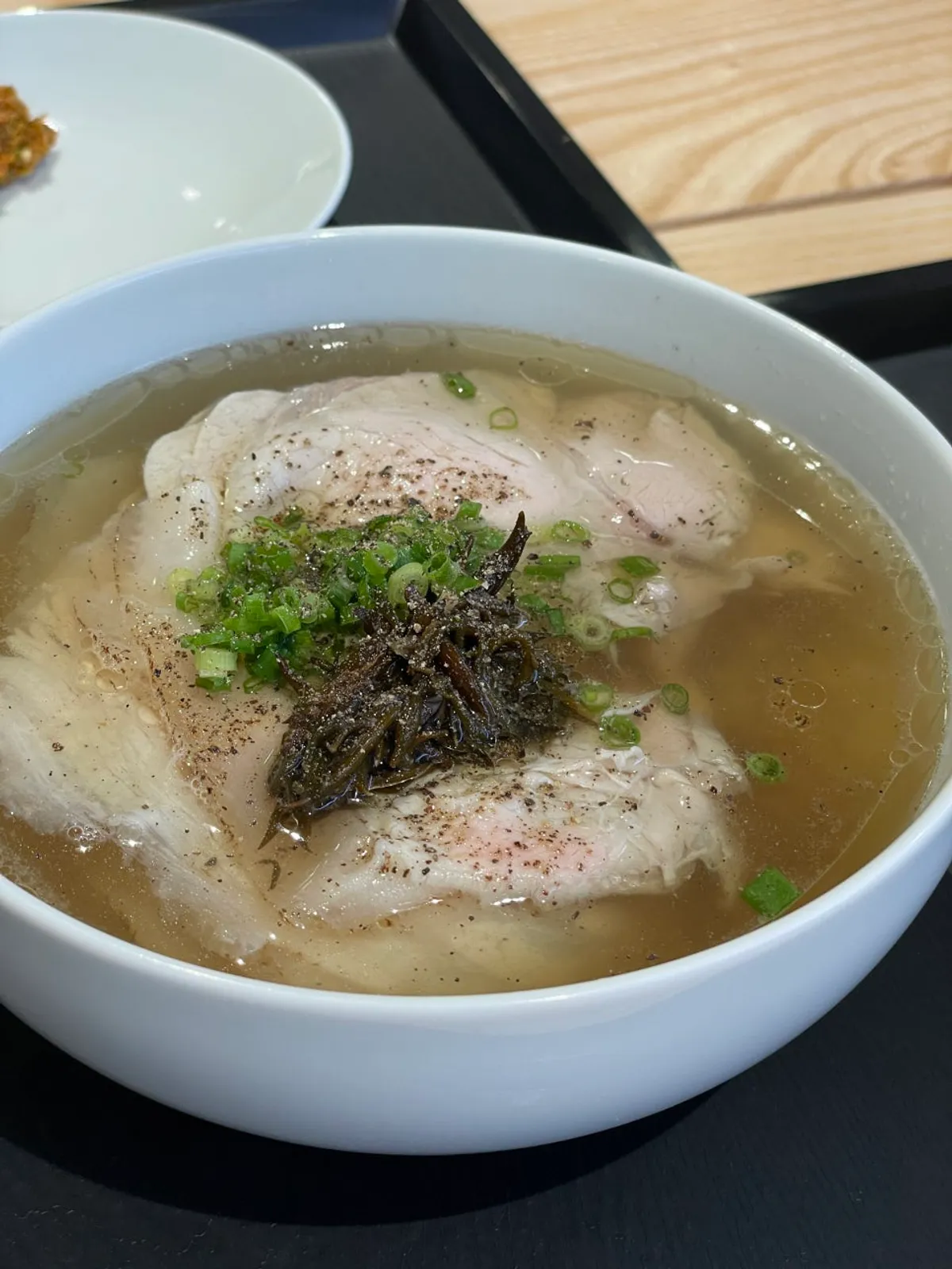 Clear pork gomtang loaded with meat