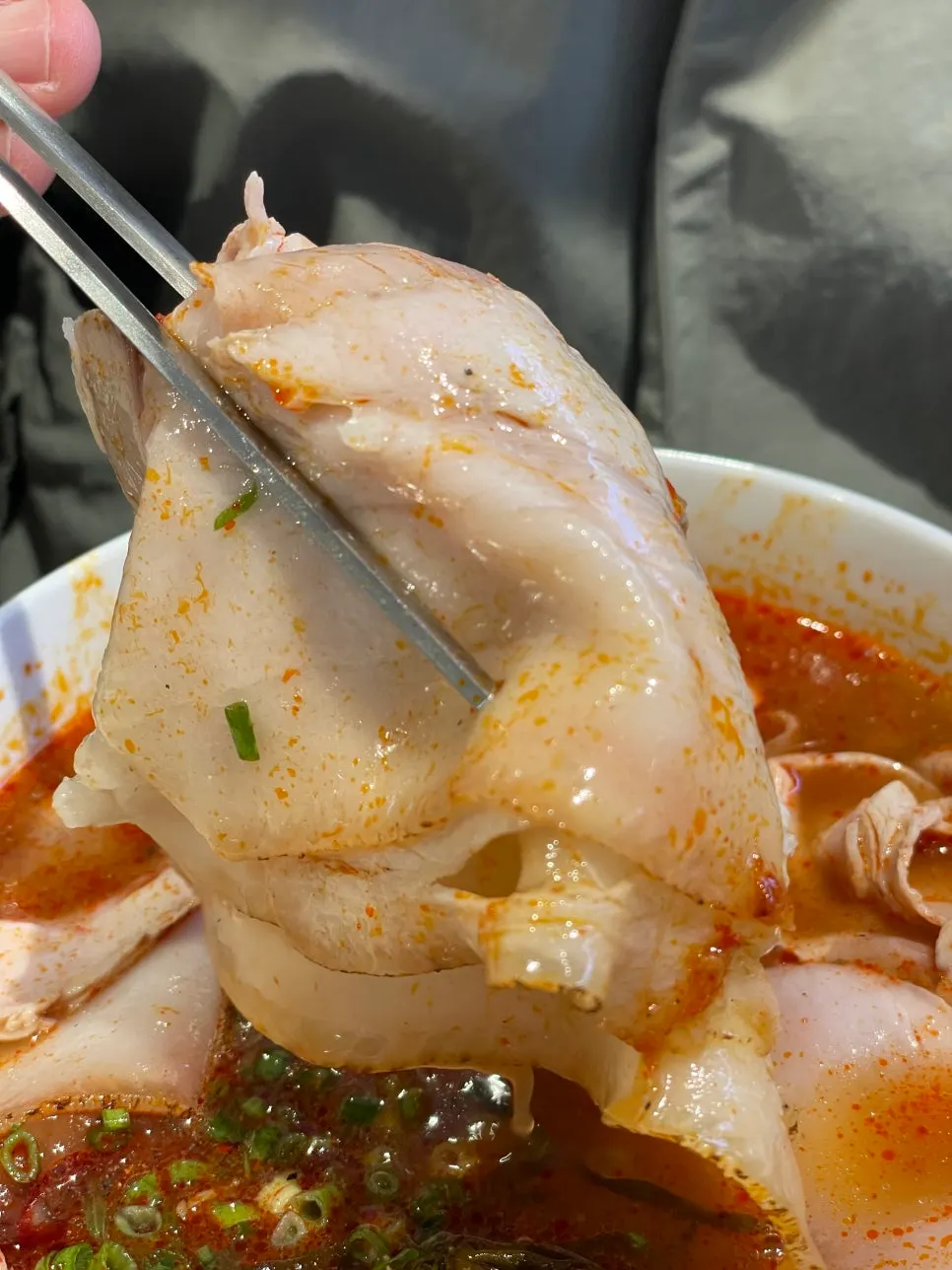 Barley rice mixed into the gukbap soup