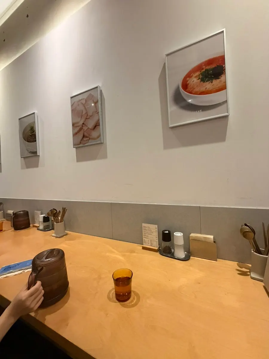 Interior with widely spaced tables