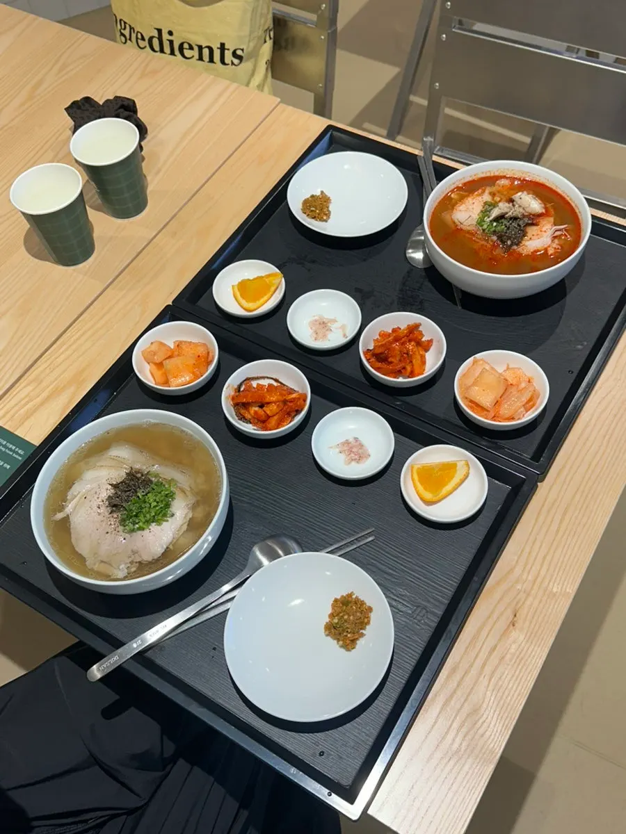 Pop-up menu ordering area