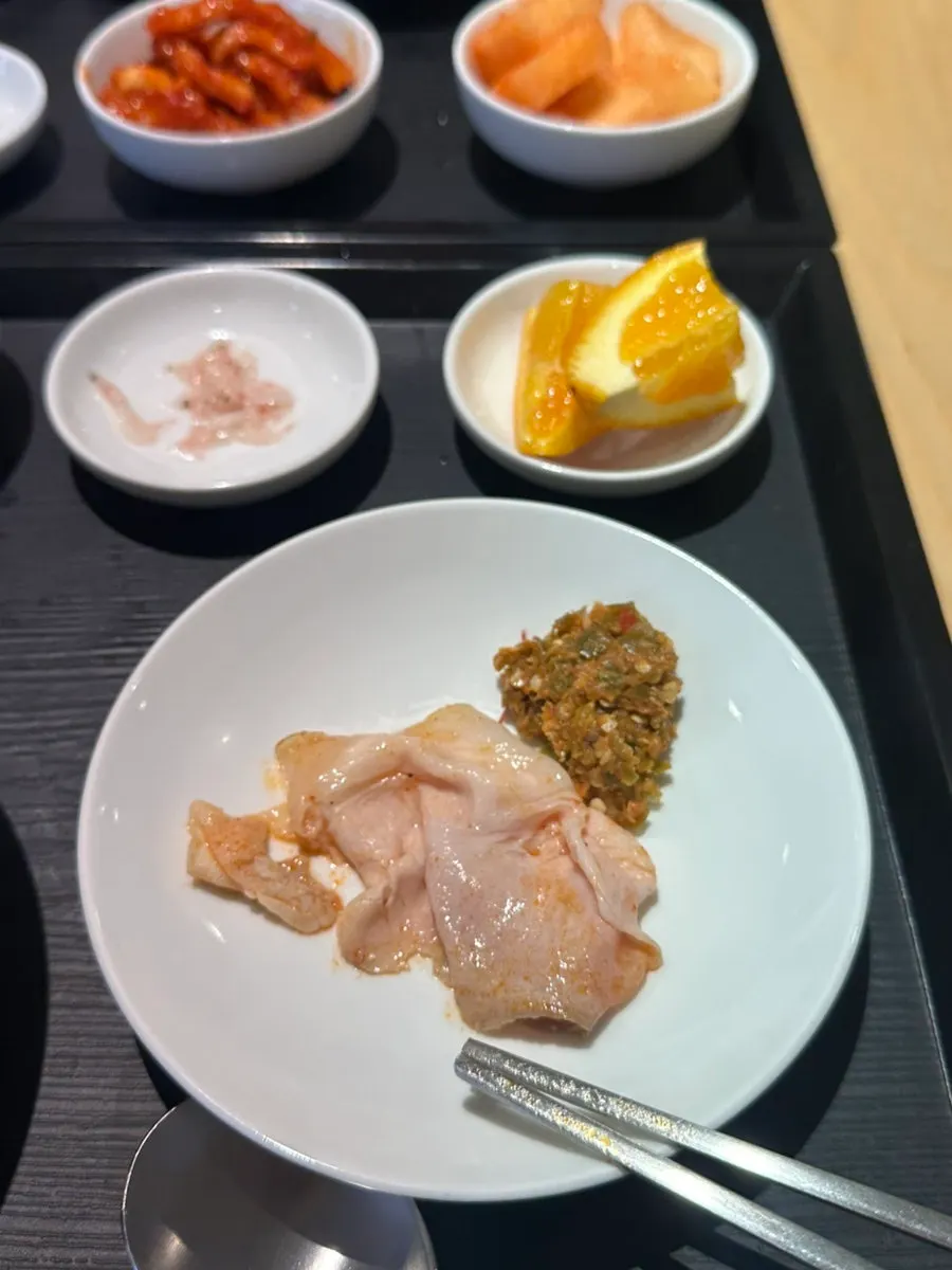 Gongtang with rice mixed into the broth