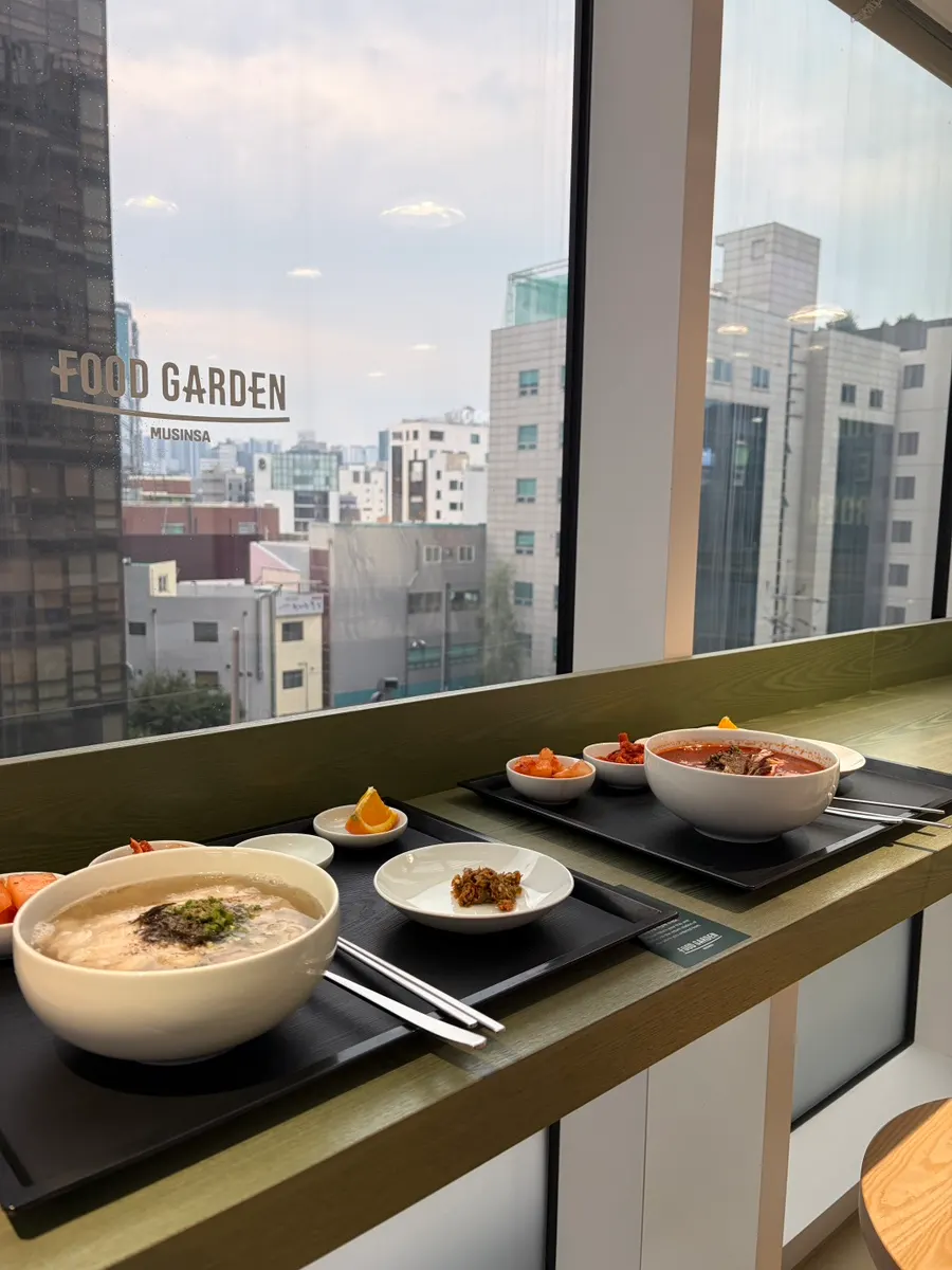 View of Seongsu seen from the window table