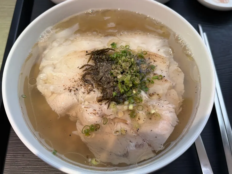Full spread of the clear pork gomtang set