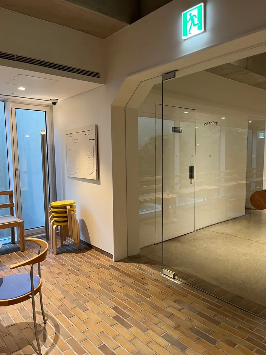 Entrance to T Coffee, a café in Seongsu