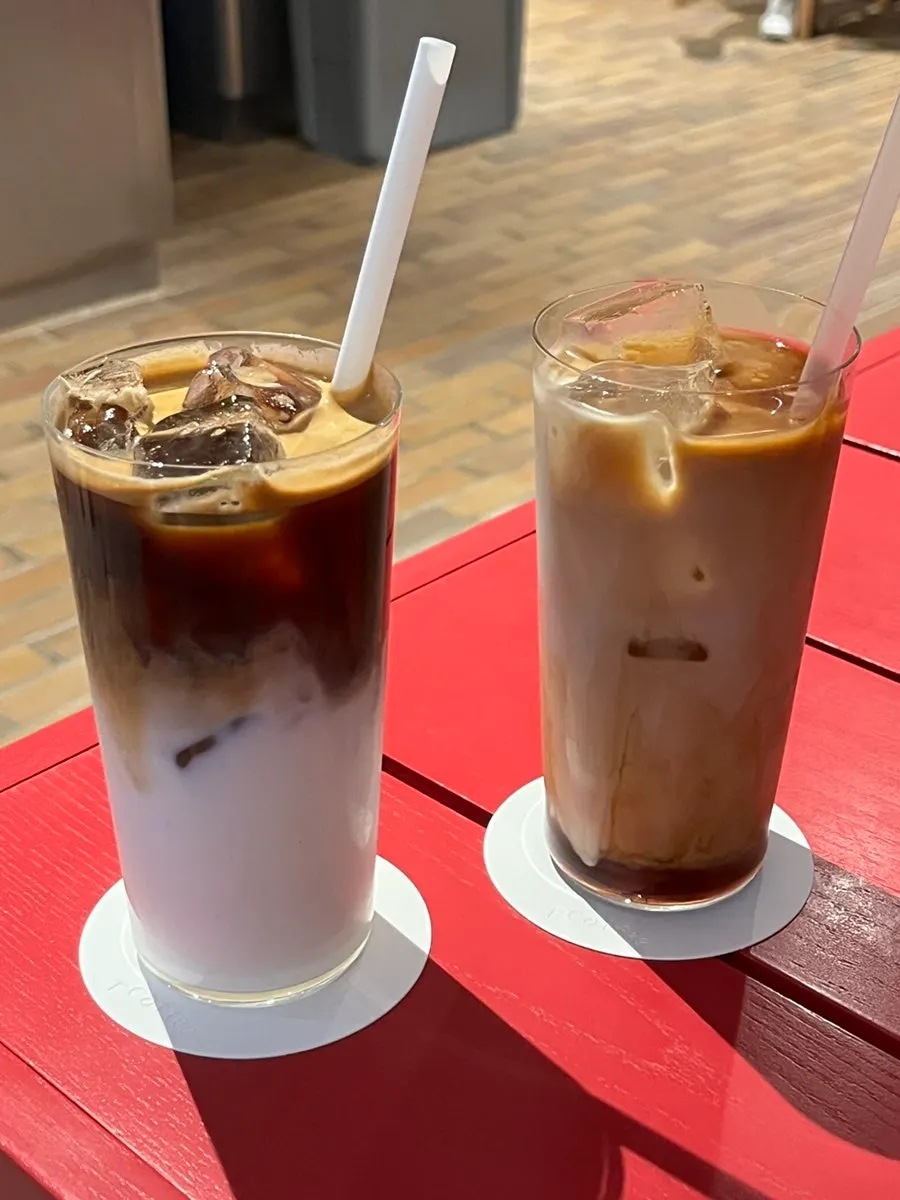 Inside T Coffee's bar as coffee is brewed