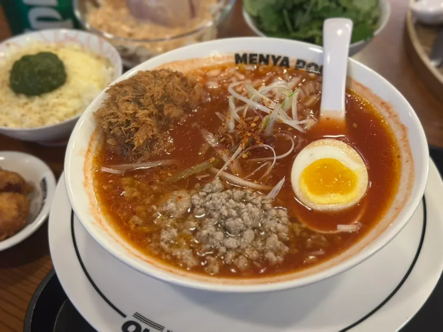 멘야포모 성수점 식사 마무리 모습