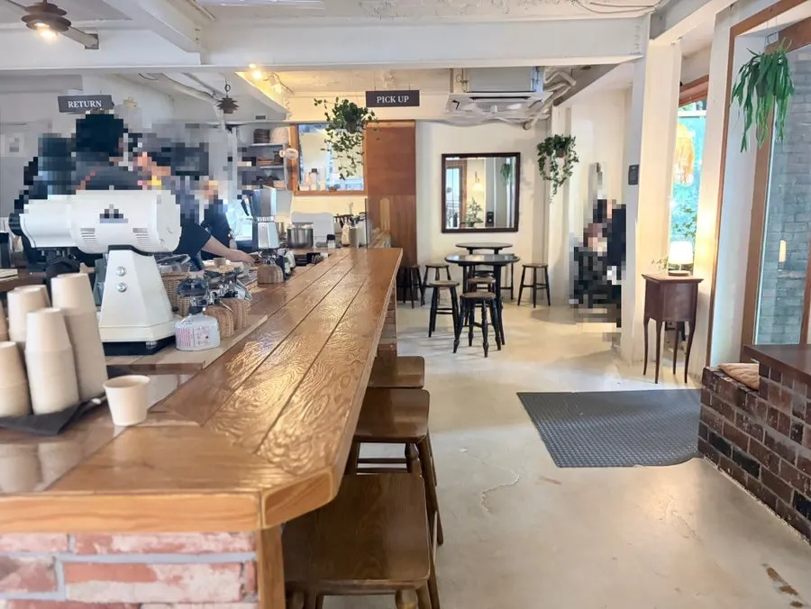 Exotic café interior