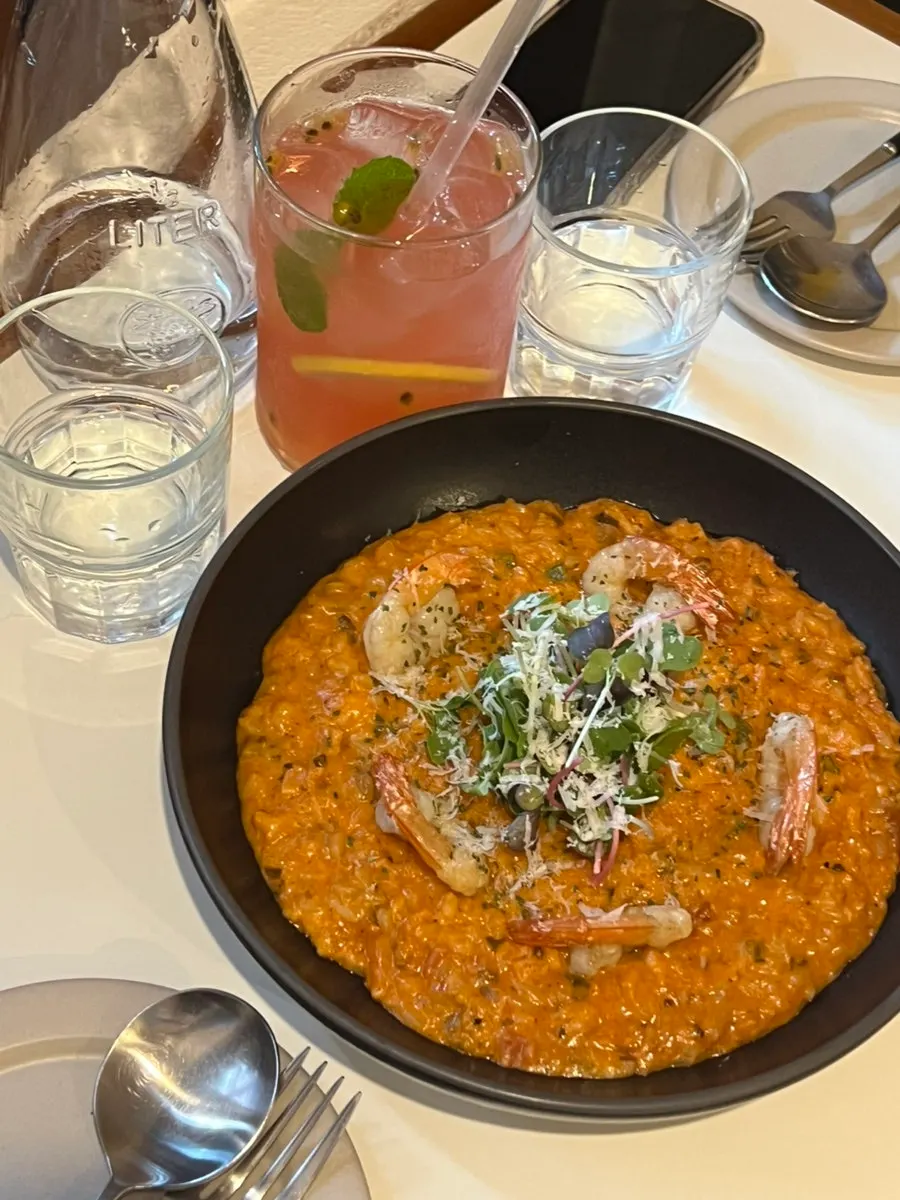 Pasta and risotto ordered at Huirit