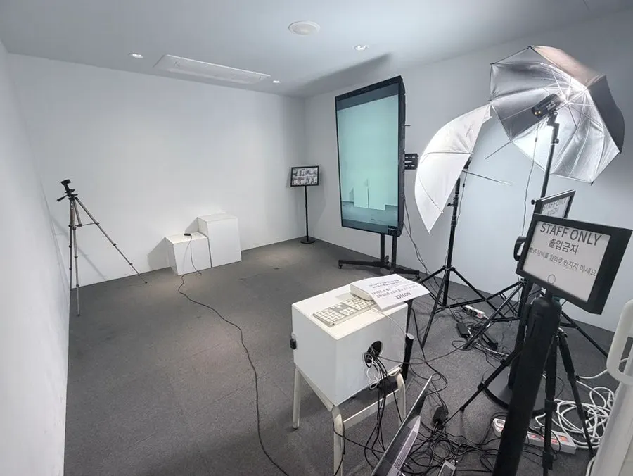 Self-photo studio space inside the store