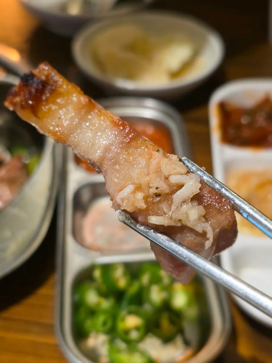 Thick, juicy pork belly