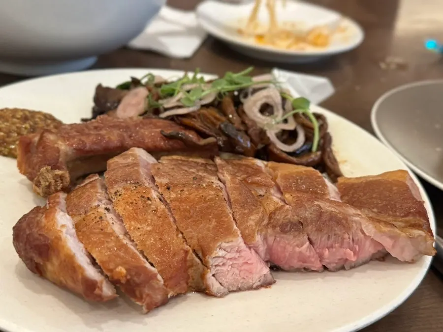 A generously sized French rack at Sedici